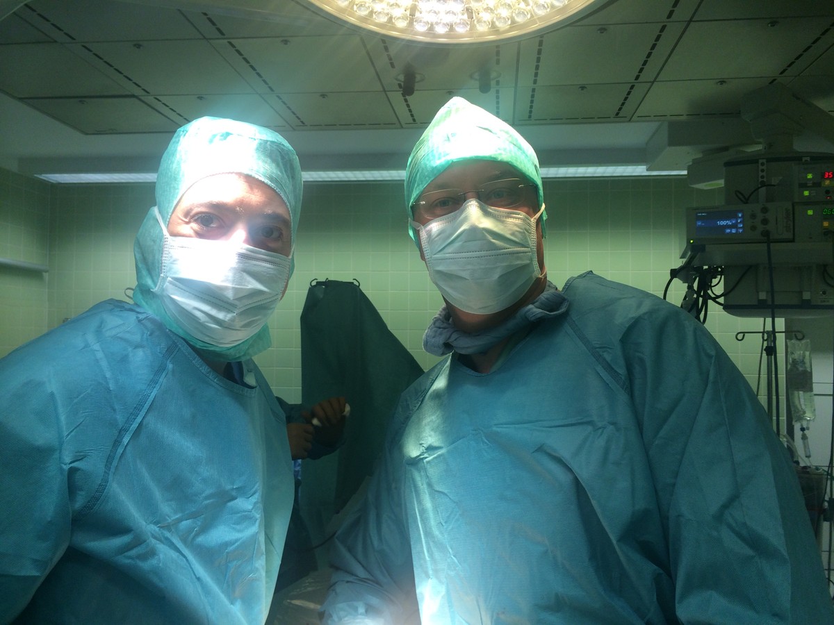 Behandlungsteam Prof. Dr. Koller & PD Dr. Mayer im OP